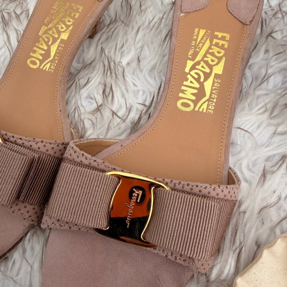 Salvatore Ferragamo Women's Vintage Kitten Heels |  Size 6.5 | Never Worn - Picture 12 of 16
